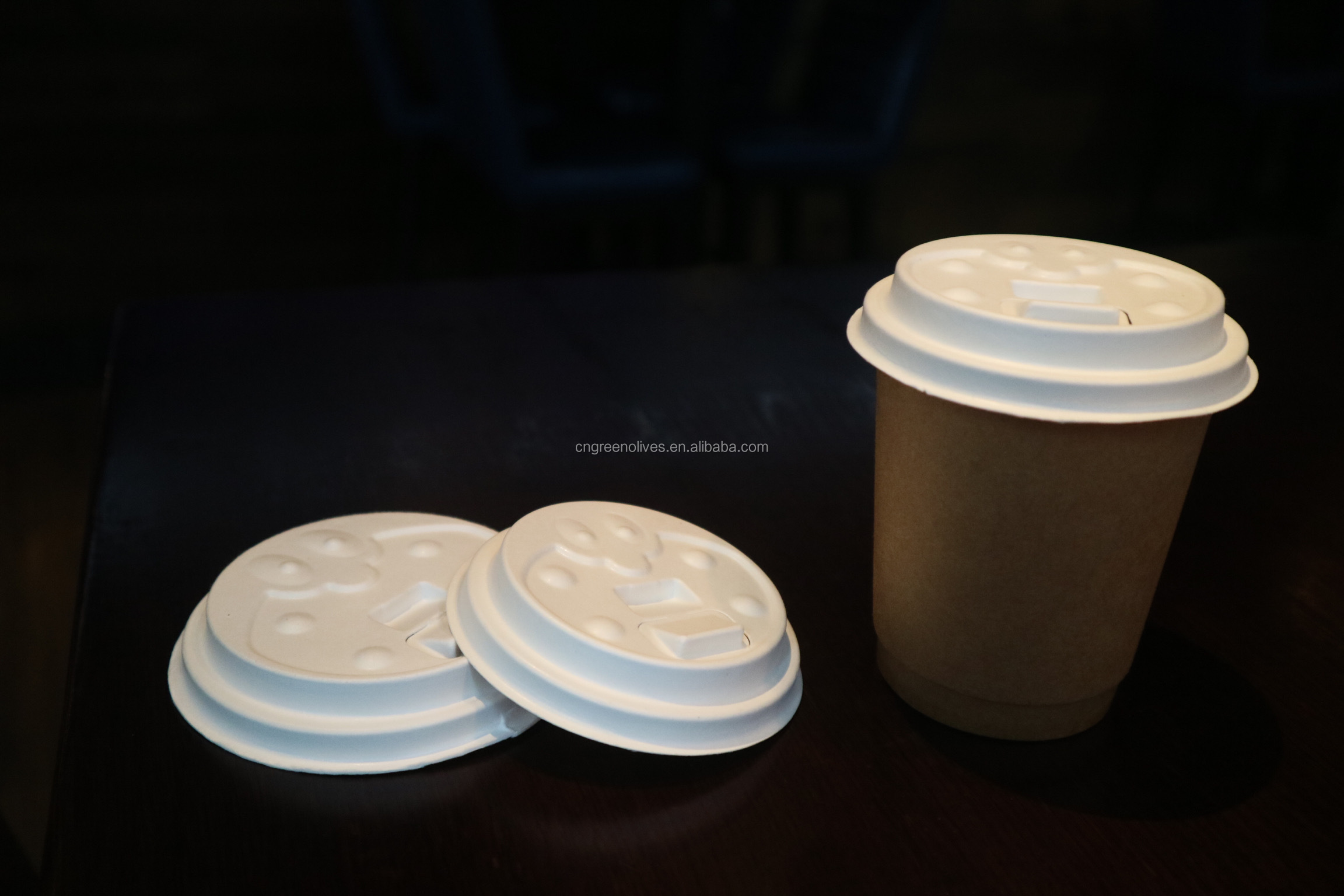 Sugarcane Bagasse 90mm Compostable Disposable Cup Lids