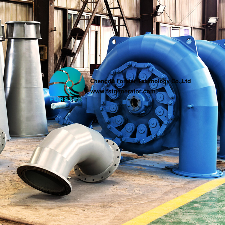Remote Control 100kw-1000kw Vertical Hydro Turbine In Hydro Power Plant
