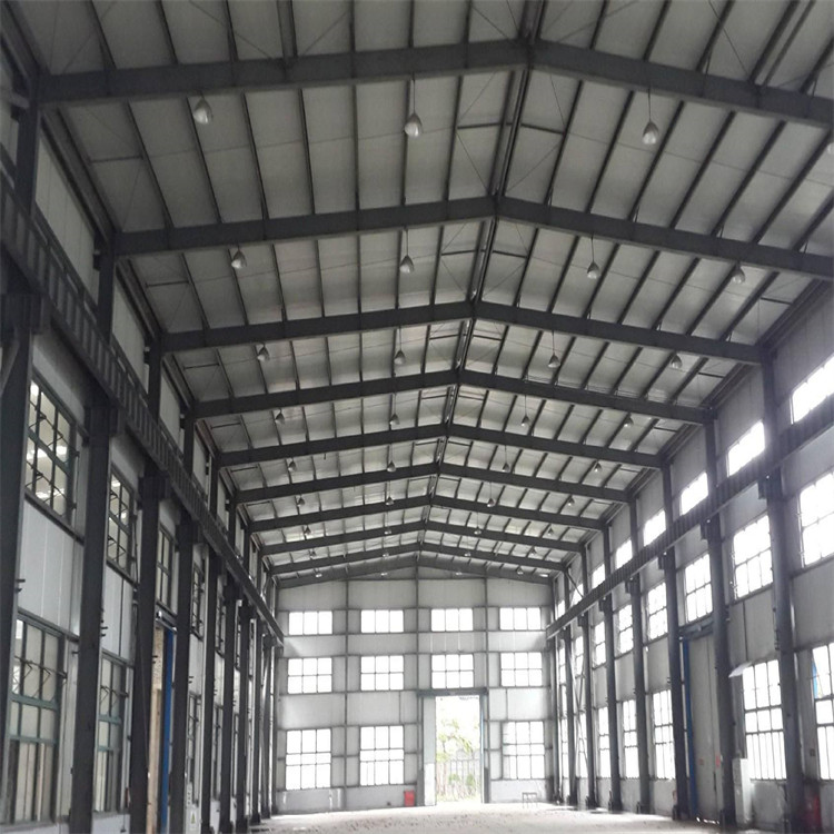 Q235B Single Bay Portal Frame Punching Portal Steel Structure CAD For Hall Shed