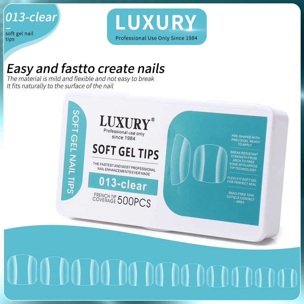 Toenail Gel Set Full Cover Gel Toe Nails In 11 Sizes Acrylic False Toenails