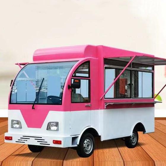 Outdoor Street Food Cart Electric Mobile Fast Food Snack Catering Bus Boutique