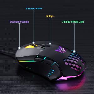 Computer Wired RGB Gaming Keyboard and Mouse Combos LED for Gamer