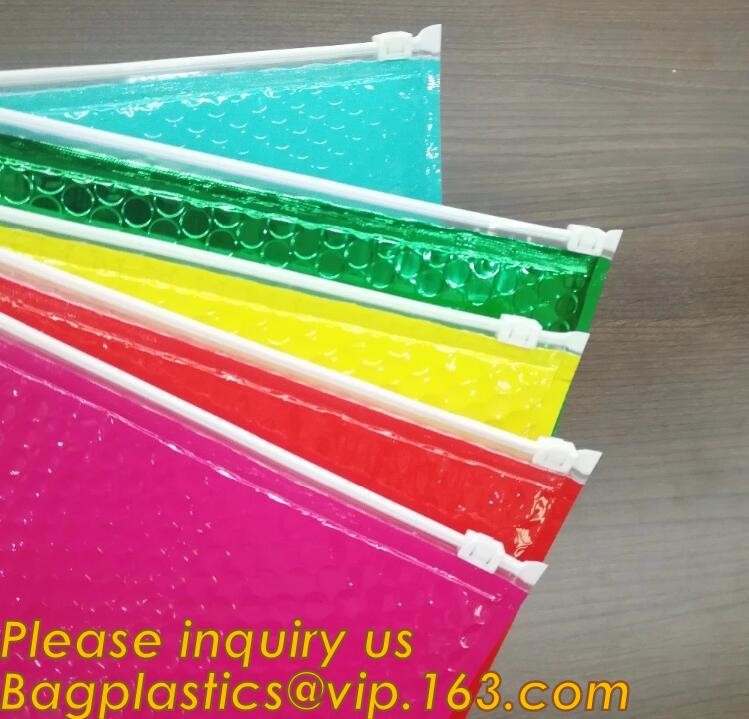 Custom Bubble Zip lockkk Packaging Bag Slider Padded Bag,Anti Shock Plastic PE Material Mailer Zip Lock Padded Bag /Slider