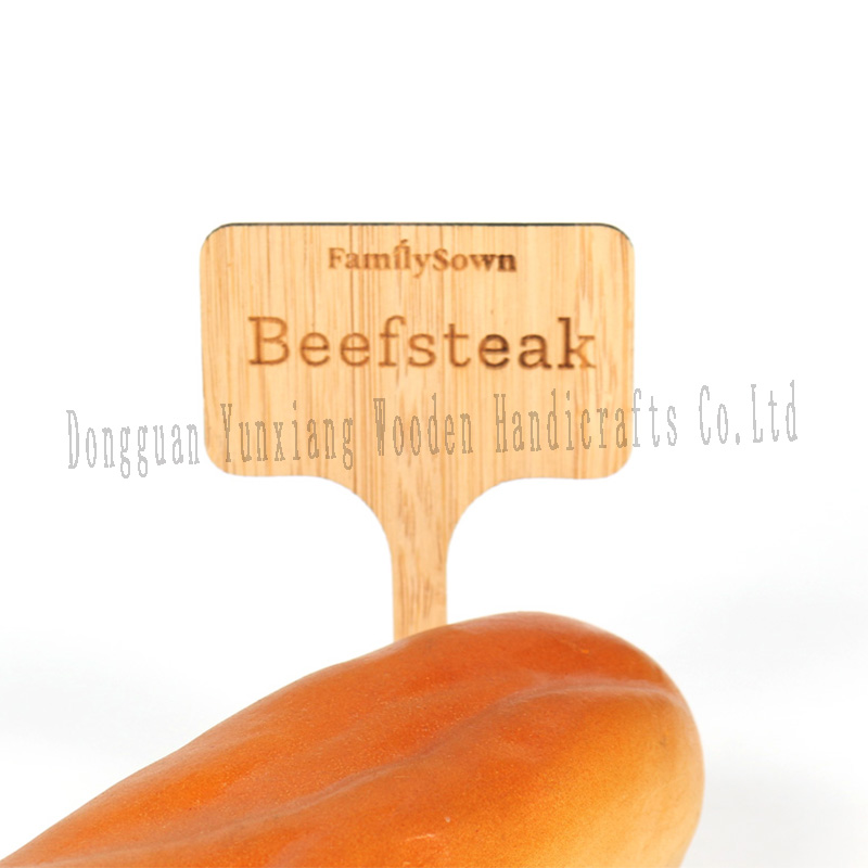 Bamboo Plant Label Stakes Wooden Garden Plant Markers Nursery Garden Markers for Seed Potted Herbs Vegetable Flowers