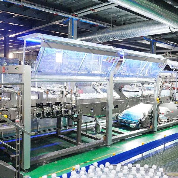 Single Double Layer Stacking Half Tray and Film Shrink Wrapper Packing Machine