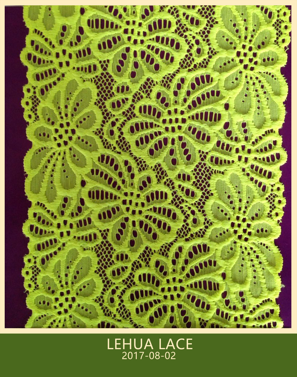 Hot Selling and nice quality Nylon Spandex Stretchy Brazil Lace from China