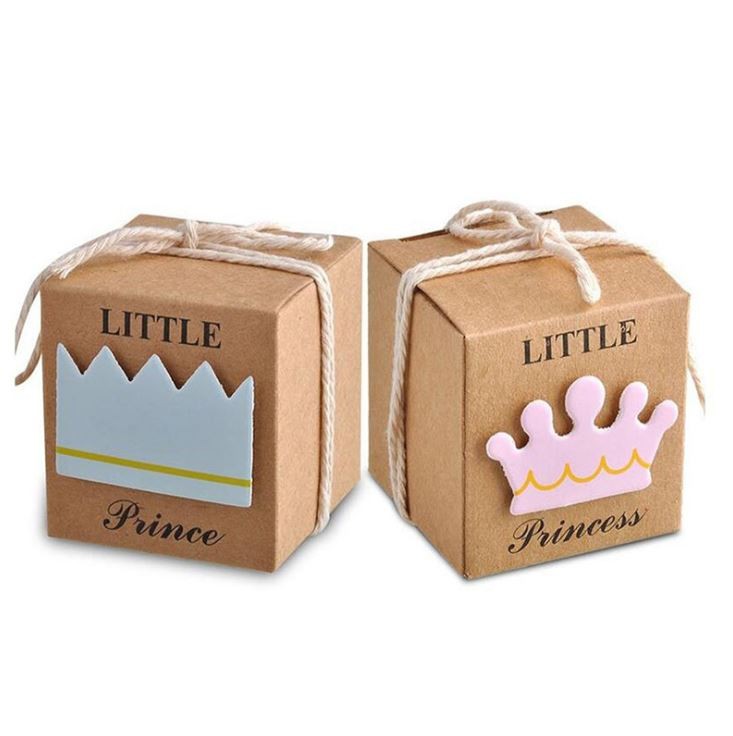 CMYK Kraft Paper Candy Chocolate Truffle Packaging Small Cardboard Gift Boxes