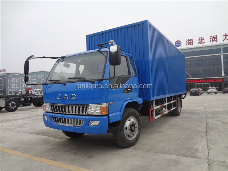 China JAC 4x2 5 Tons 7 Tons Cargo Van Truck Euro 3 Light Duty 80km/h