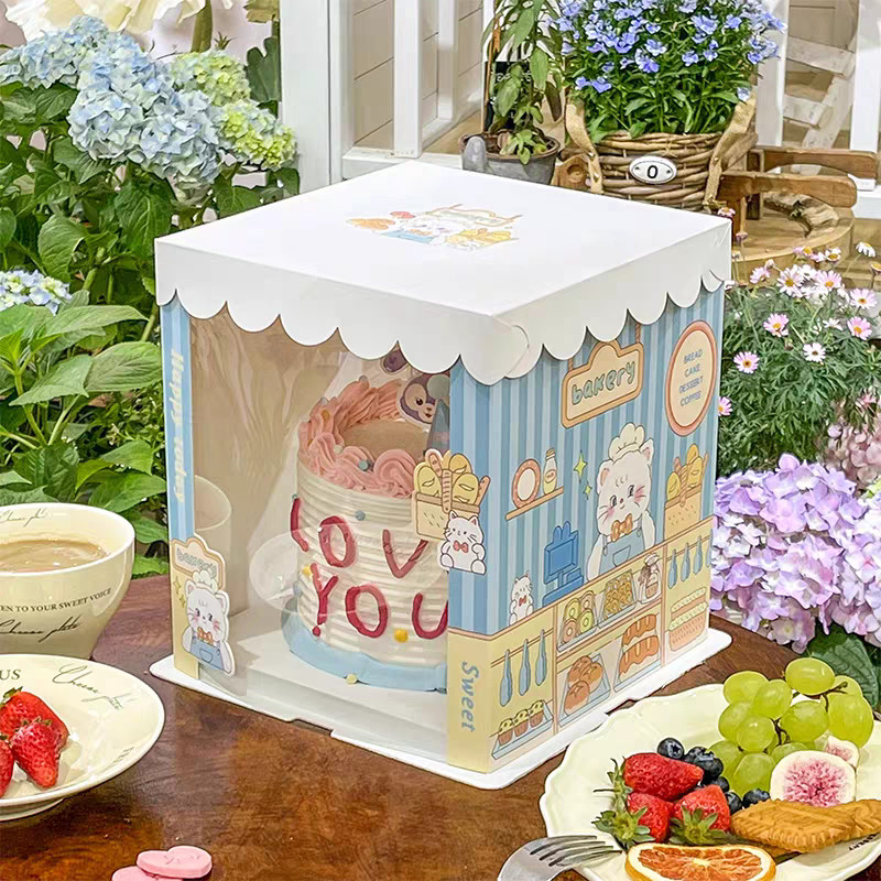 Customizable Large Cake Boxes with Matt Lamination and Offset Printing Packaging