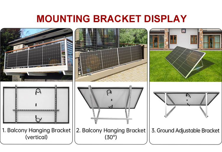 Amosolar Solar Europe Warehouse 600W 800W Balcony Solar Panel System System Integration