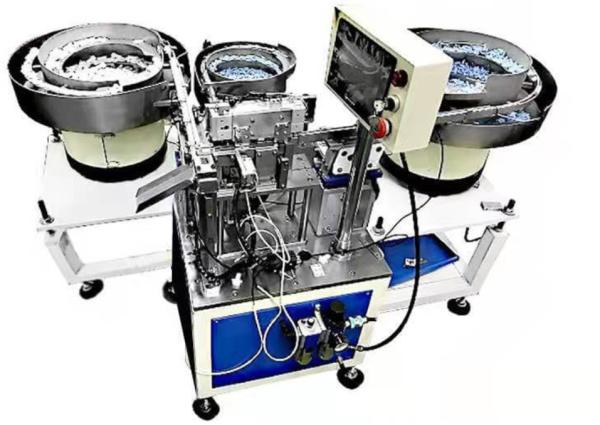 Automated assembly machine for blood collection needles, made of stainless steel