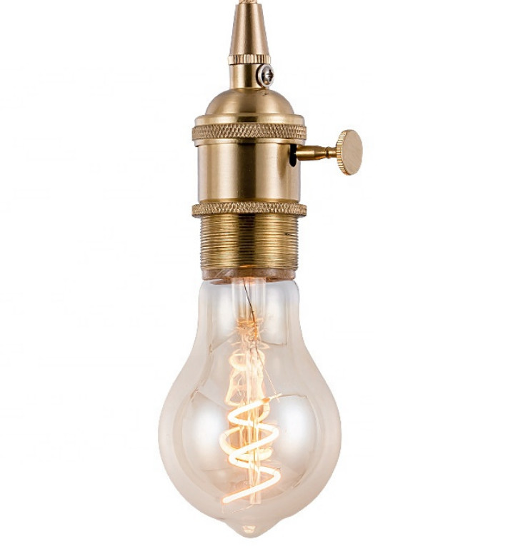 A60 Spiral LED Filament Bulb Edison LED Vintage 4W 6W E27 230V
