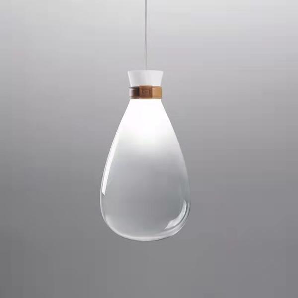 Nordic Modern Creative Glass Gloss Wishing Bottle Chandelier Simple Bedroom