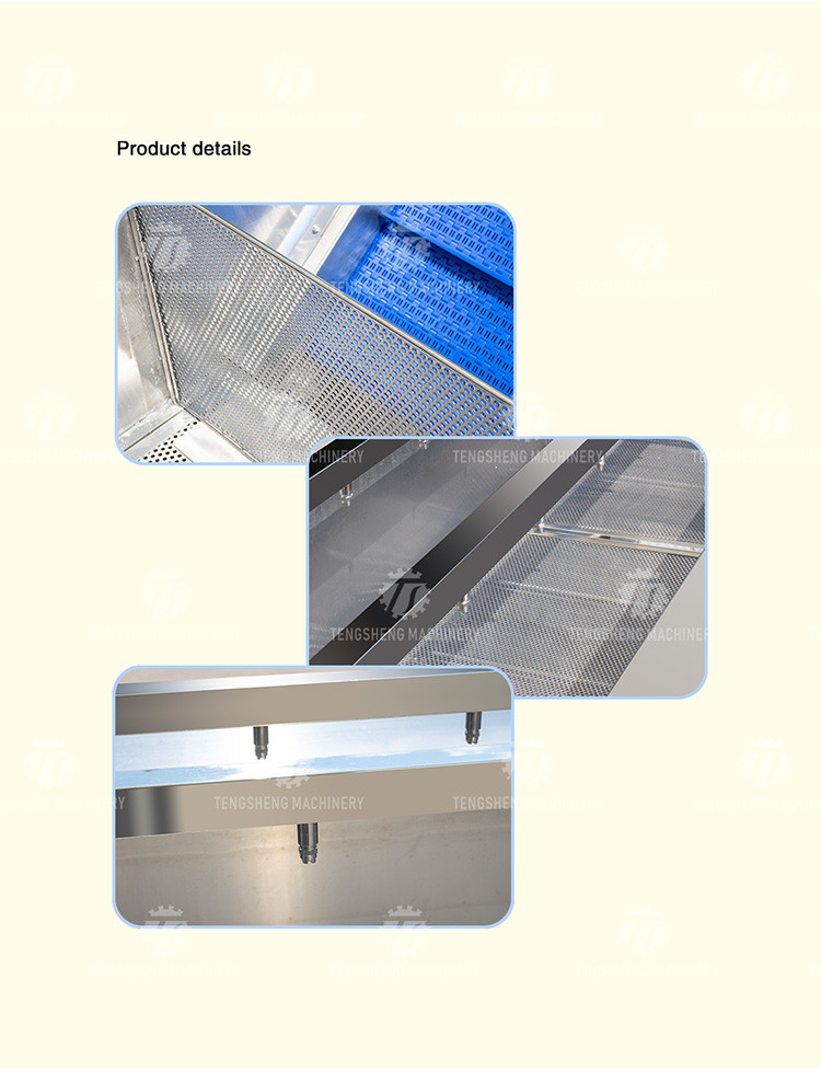 2000KG/H Fruit And Vegetable Washing Machine Bubble Washing Equipment