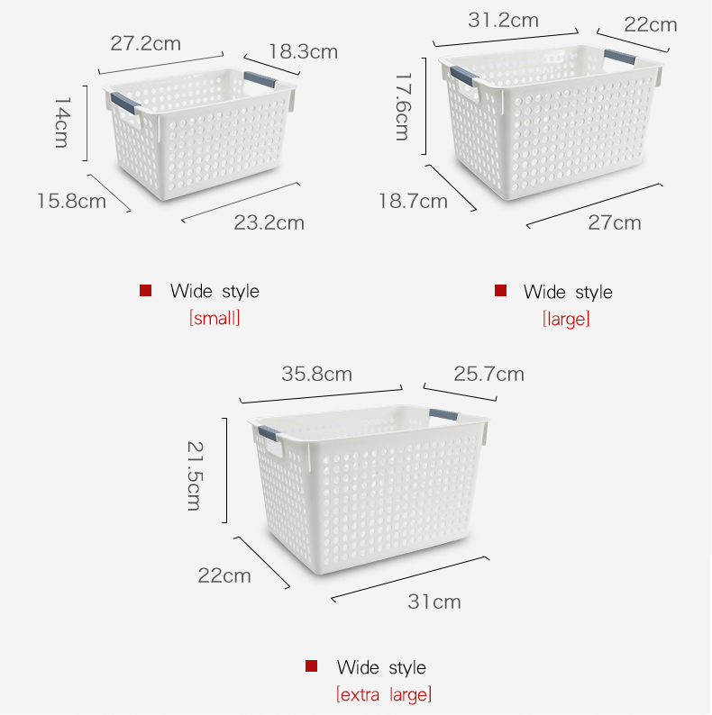 Multifunction Sterilite Deep Ultra Basket 34*16.8 Mesh Plastic Storage Basket