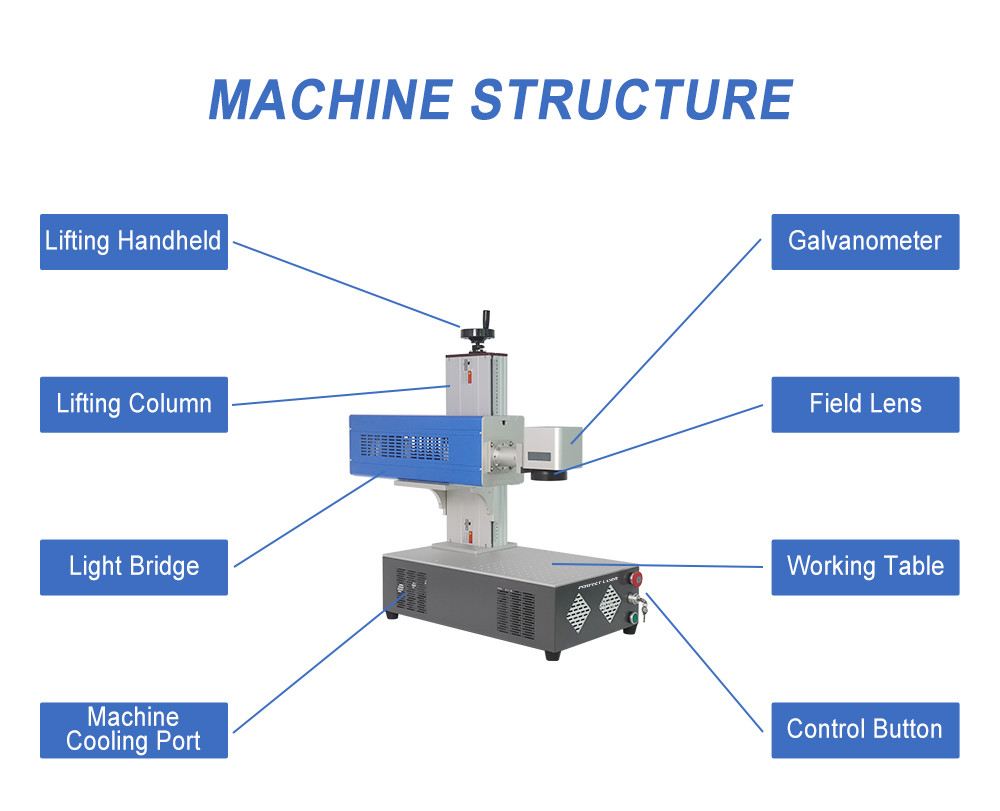 30W Mini Desktop Co2 Laser Marking Machine For Nonmetallic Material Wood Leather Glass