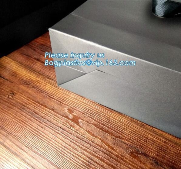 Luxury paper bags with handles Different Sizes,250gsm art paper shopping carrier bag custom printing with handle rope