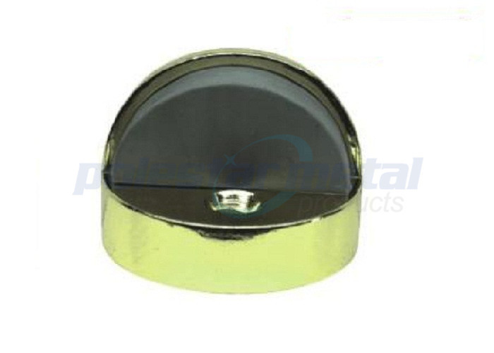 Commercial Door Hardware 45mm Dull Chrome Zinc Alloy High Profile Dome Door Stop