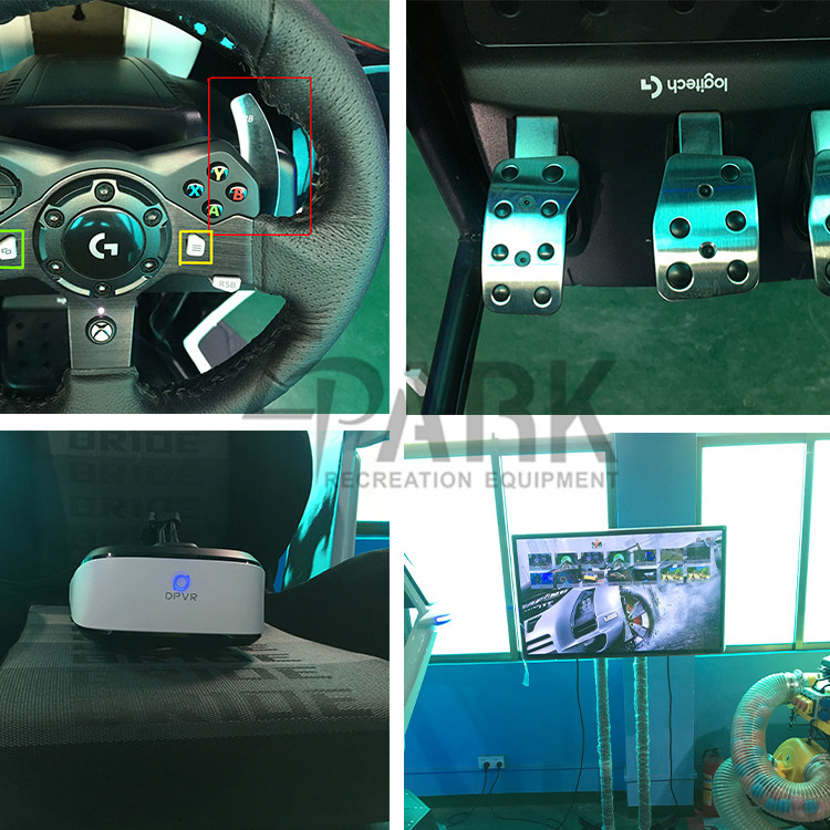 Deepoon E3 Helmet 9D VR Simulator Car Racing Game Machine Virtual Reality Driving