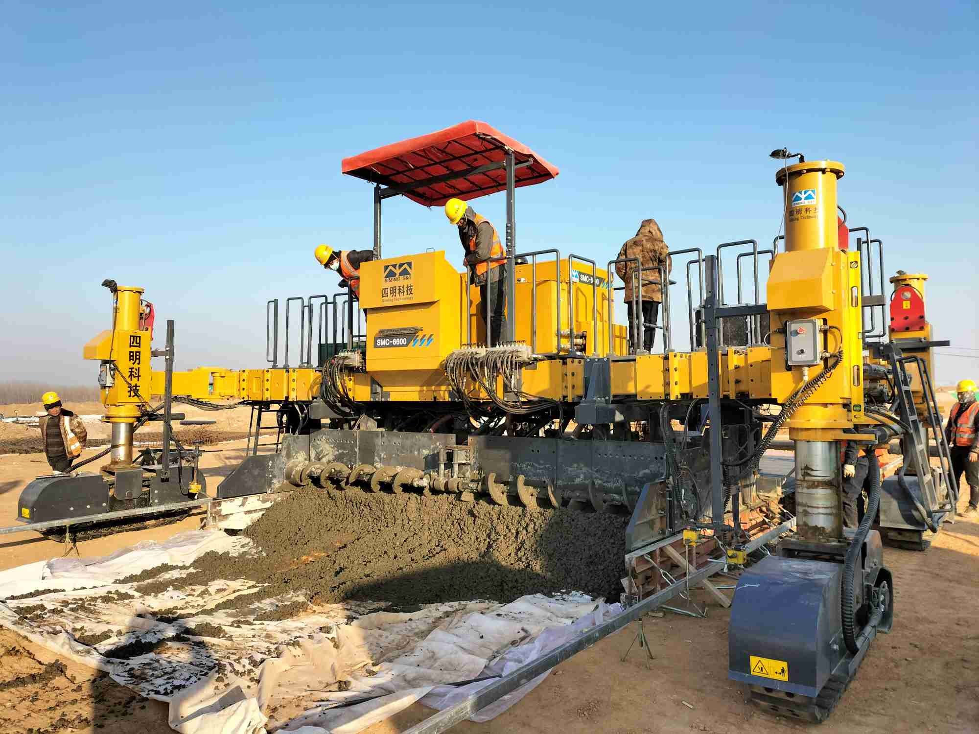 6000mm Width Slipform Paver For Urban Roads Airport Runway And Port Terminal