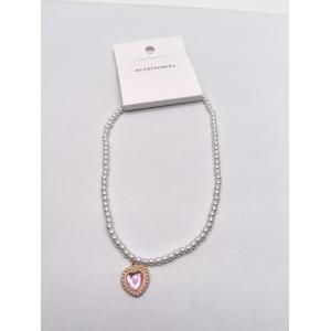 Silver Plated Round Pendant Necklace 1.5cm Width Smooth Surface