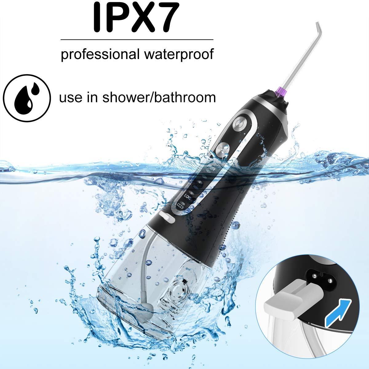 Wireless Travel Oral Irrigator Multimode With 240ml Water Tank