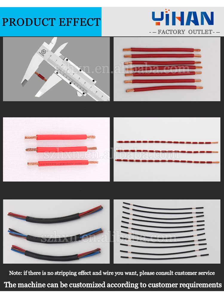 400*300*330 Double Wire Cutting and Stripping Machine for AC220V/50HZ Power Supply