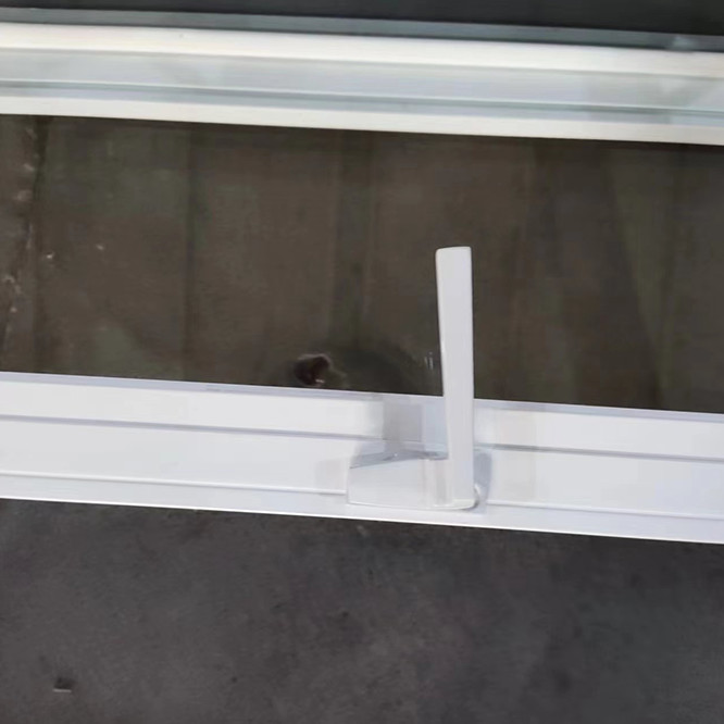 Egress White Vinyl UPVC Hopper Window Windproof Customized Temperd Glass