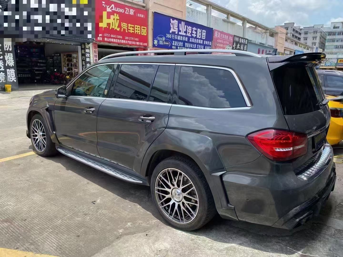 X166 Mercedes Wide Body Kit GLS450 GLS63 2015 Front Lip Spoiler Widebody Kit