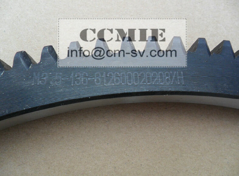 Weichai WD615 Sinotruck Spare Parts , 136 Teeth Flywheel Ring Gear Replacement