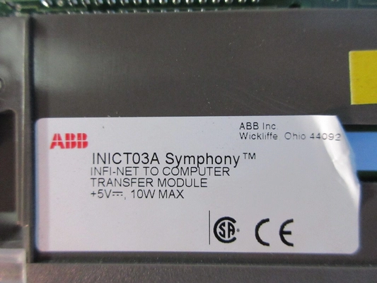 ABB INICT03A Infi-Net To Computer Transfer Module Digital I O Module