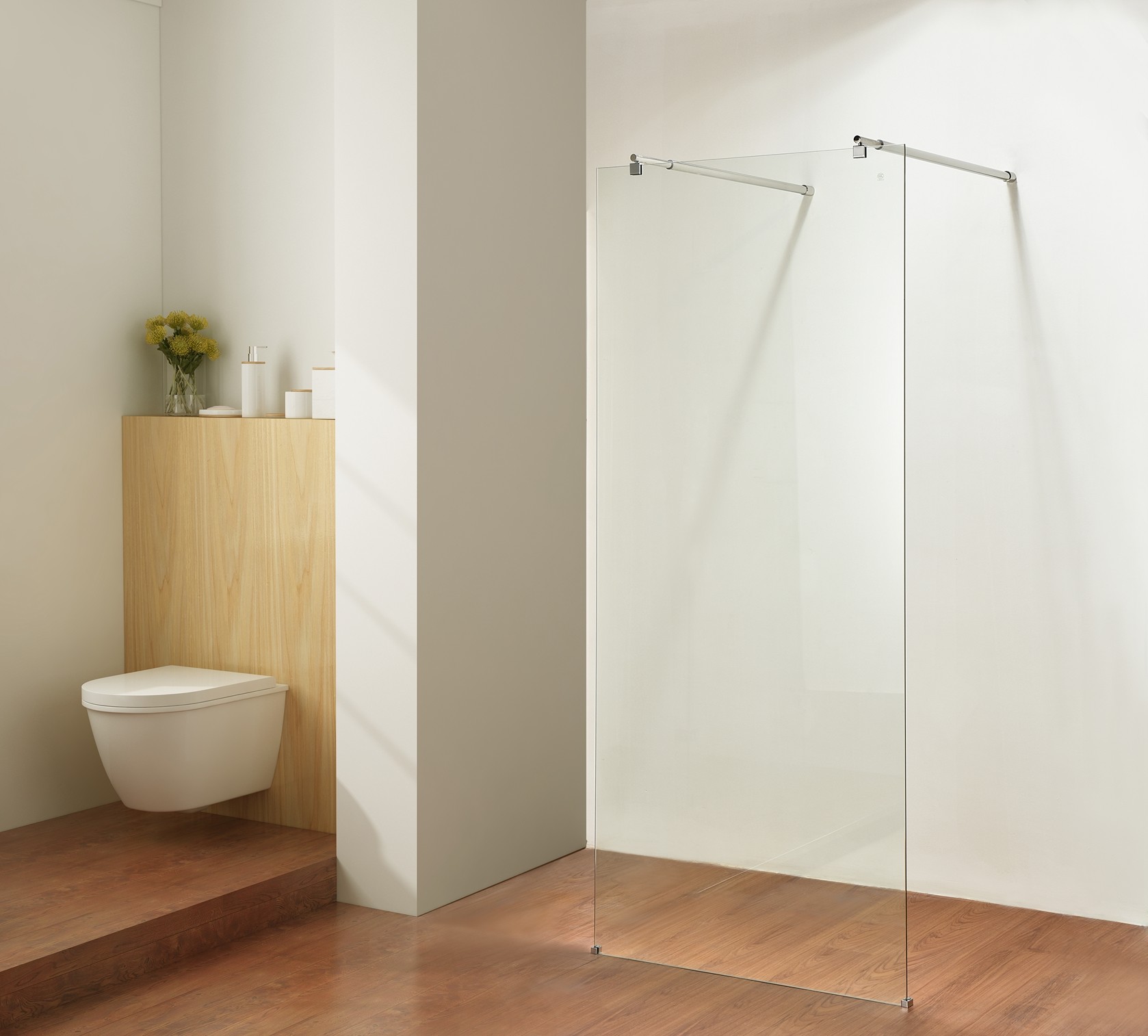 Tempered Glass Corner Quadrant Shower Enclosure Black ISO9001
