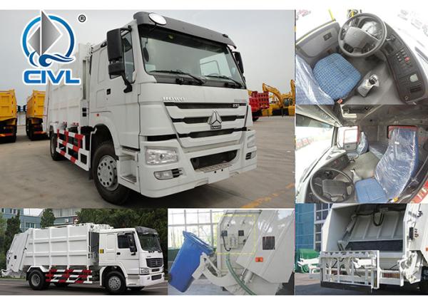 4 X 2 Driving 10 CBM Garbage Compactor Truck Of Sinotruck Garbage Truck Euro II