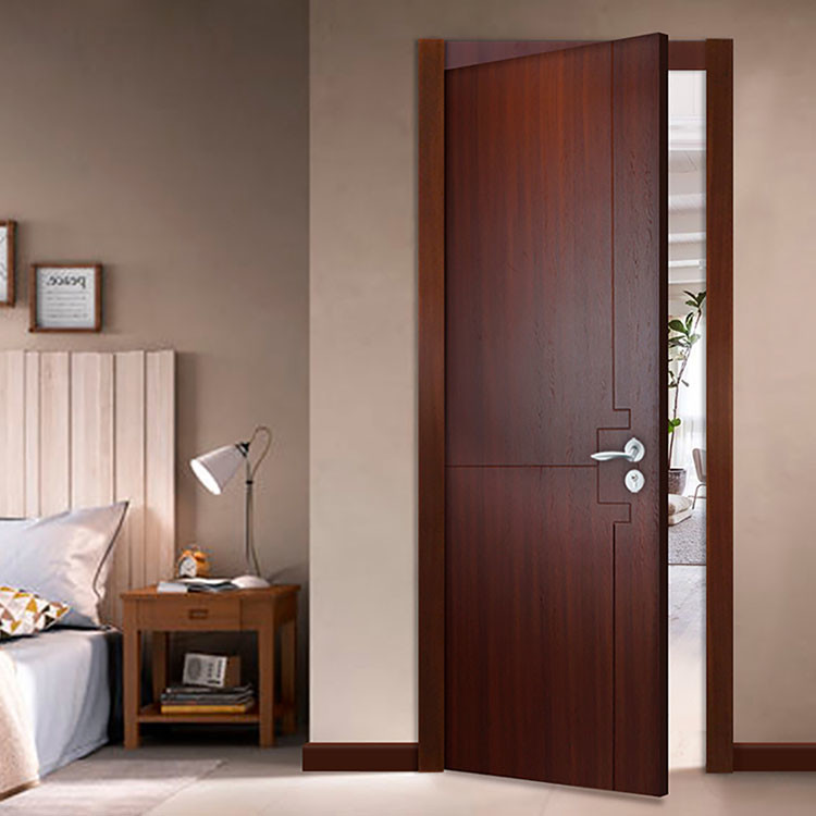 Eco Friendly 7mm Veneer Flush Fire Door Soundproof