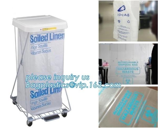 Medical consumables biohazard waste disposal supplies, LDPE plastic medical