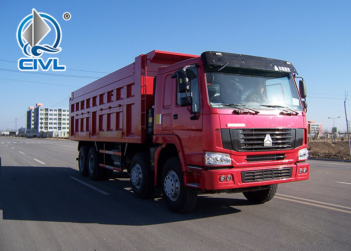 NEW 8X4 Sinotruk Howo Dump Truck A7 371 HP 12 Wheels LHD 60 Tons 20 - 30 CBM ZZ3317N3867N1