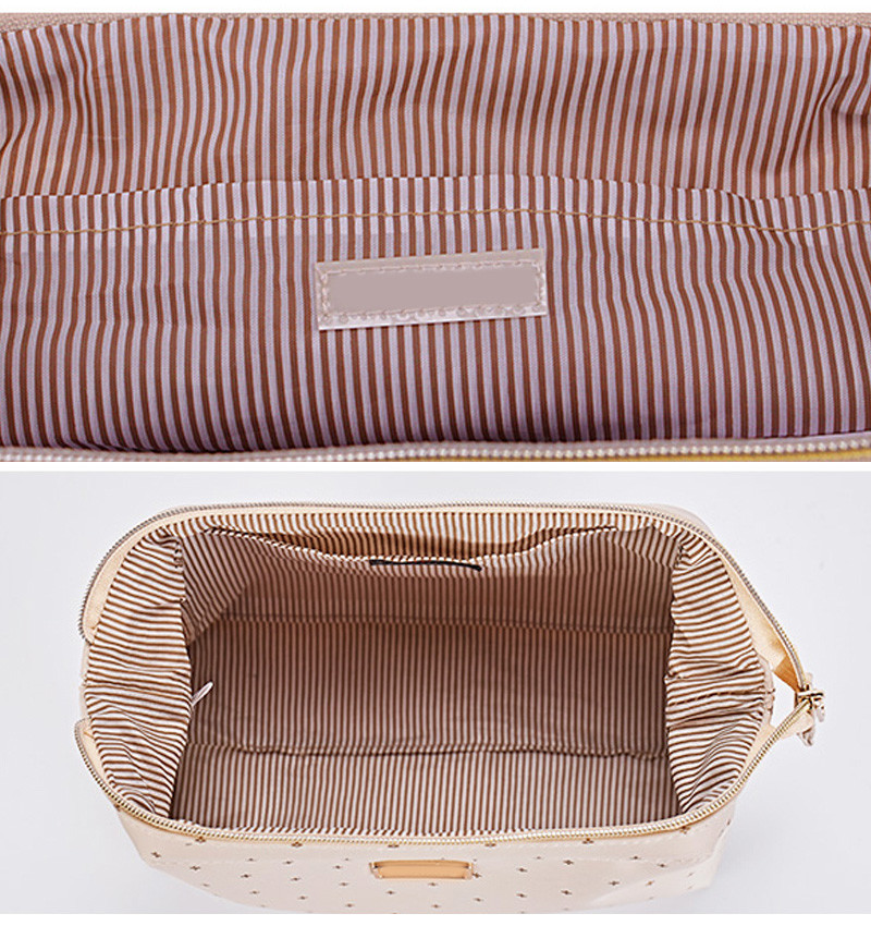 Waterproof Fashion Black Polyester Cosmetic Bag