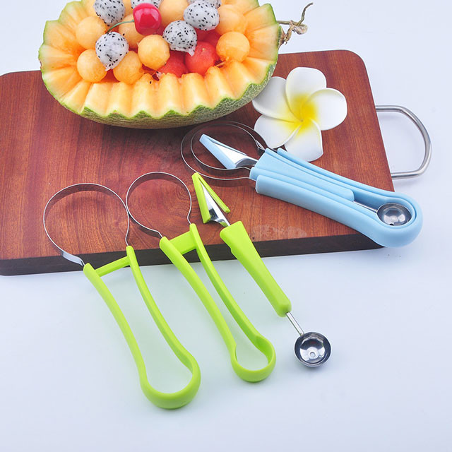 Stainless Steel Fruit Carving Knife Fruit Scooper Seed Remover Cutter