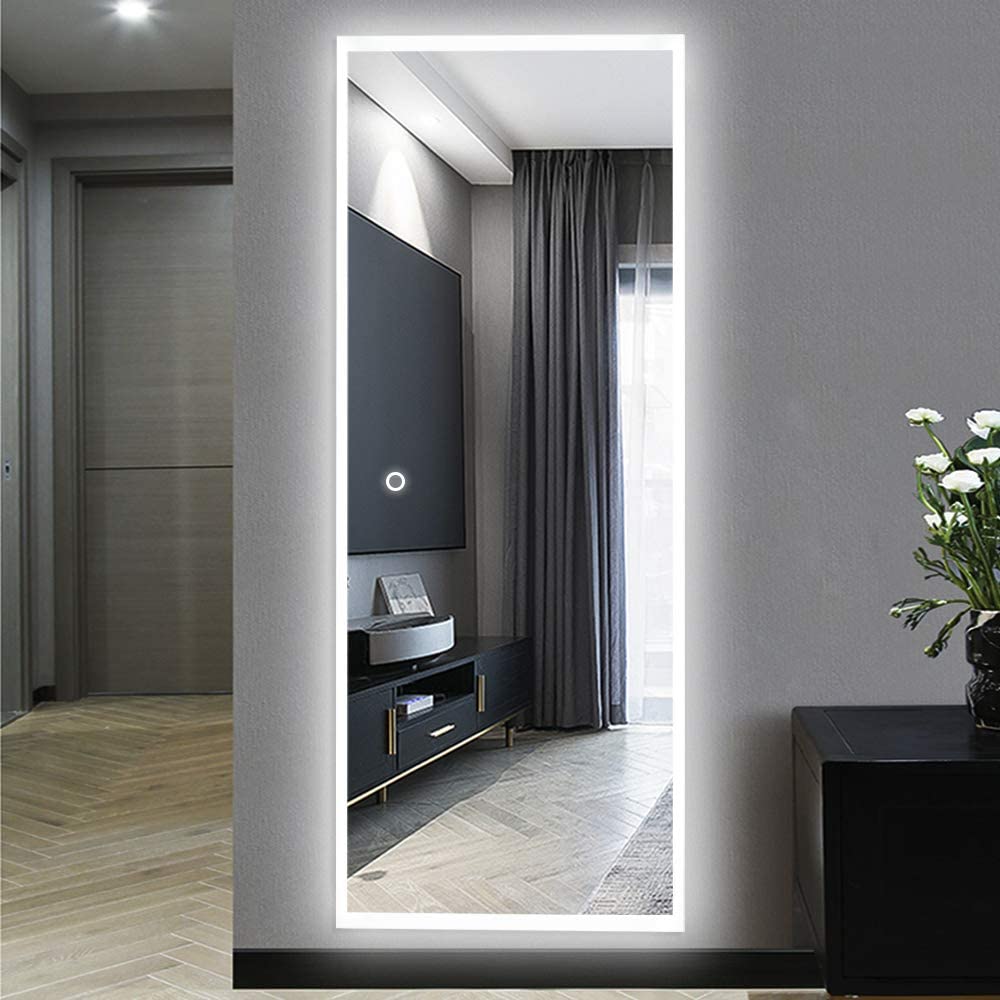 5mm LED Round Bathroom Mirror Silver LED Illuminated Bathroom Mirror 3000K - 6000K