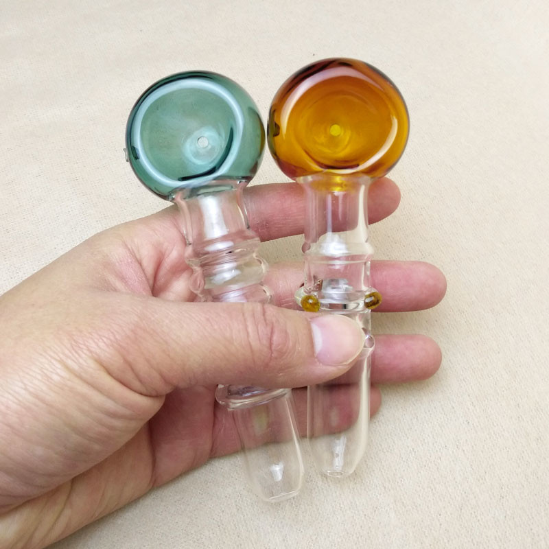 Light Thick Pyrex Glass Water Pipe 4.7 Inch Length Simple Convenient Design