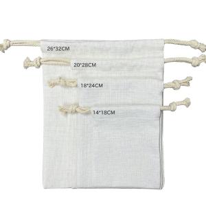 Sublimation Santa Sacks Blanks Custom Printed Logo Dust Proof Storage Bags Linen