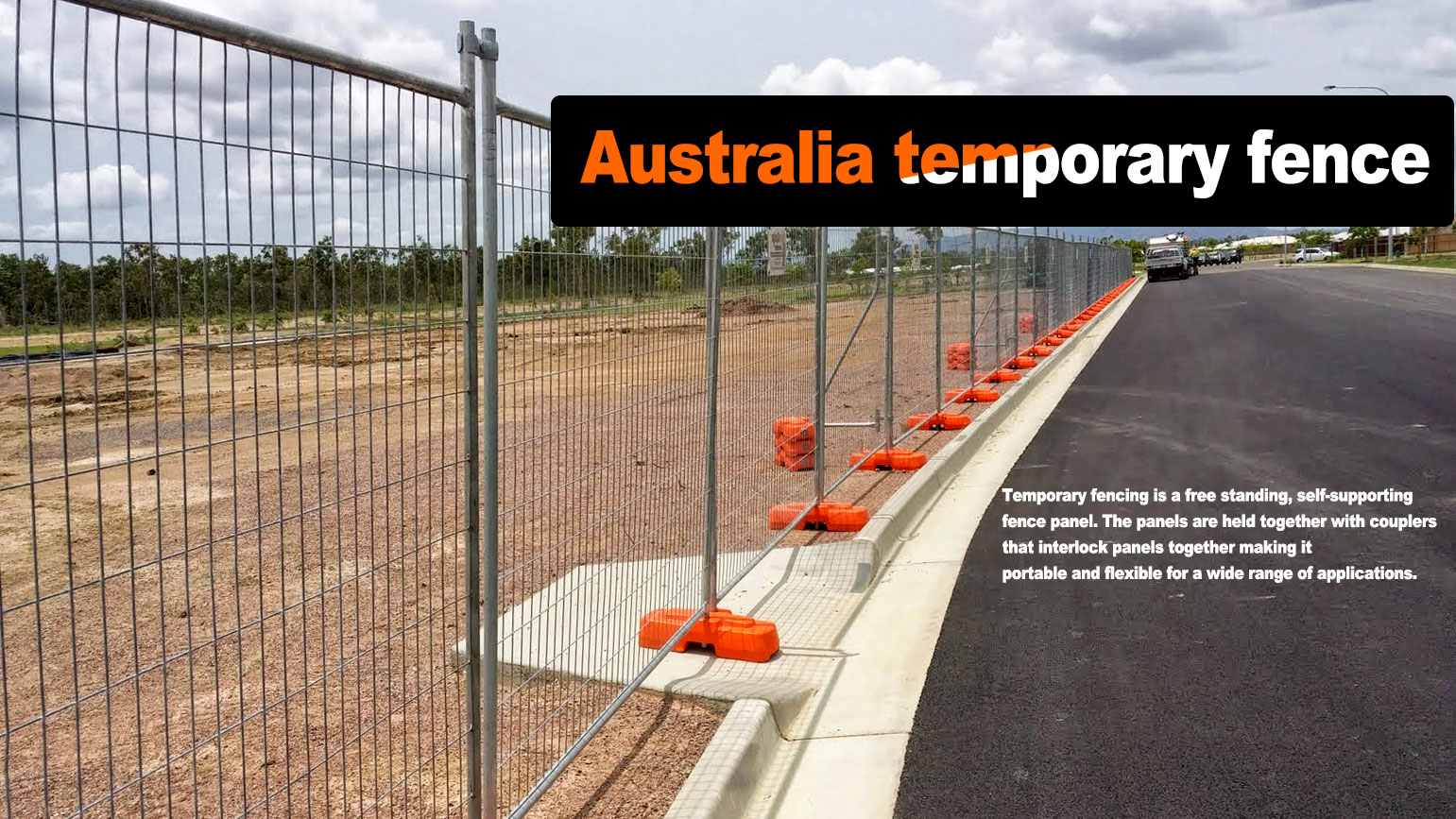 2.1*2.4m Movable Construction Hot Dipped Galvanized Site Australia Temporary Fence Panels
