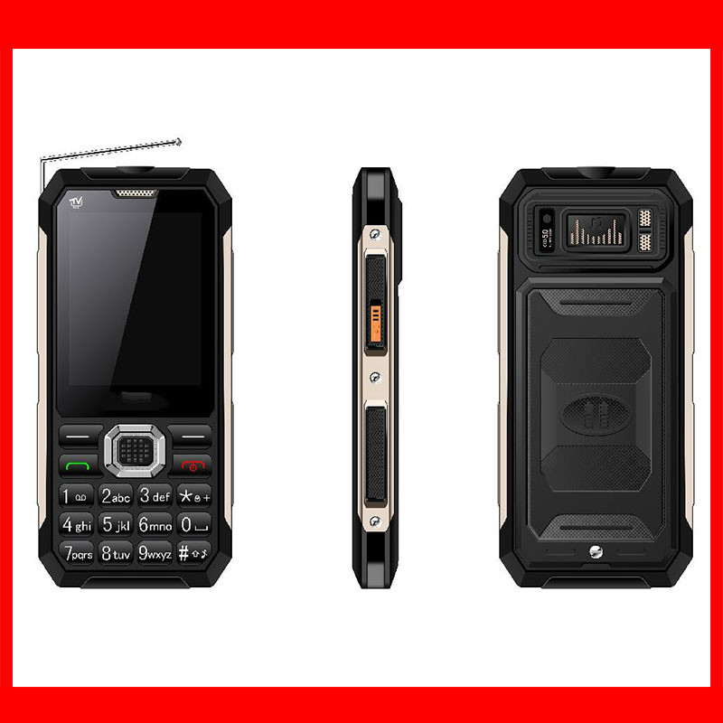 2.8inch free TV rugged feature phone with 2800mAh long time standby battery Analog cell phone