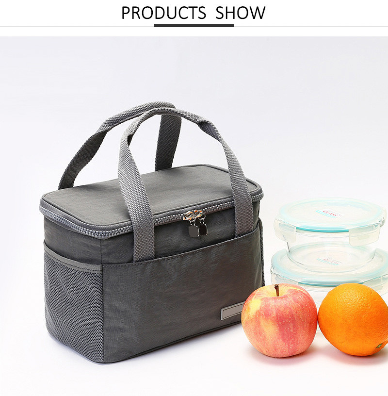 Eco Friendly Waterproof Nylon Insulated Lunch Tote Bag