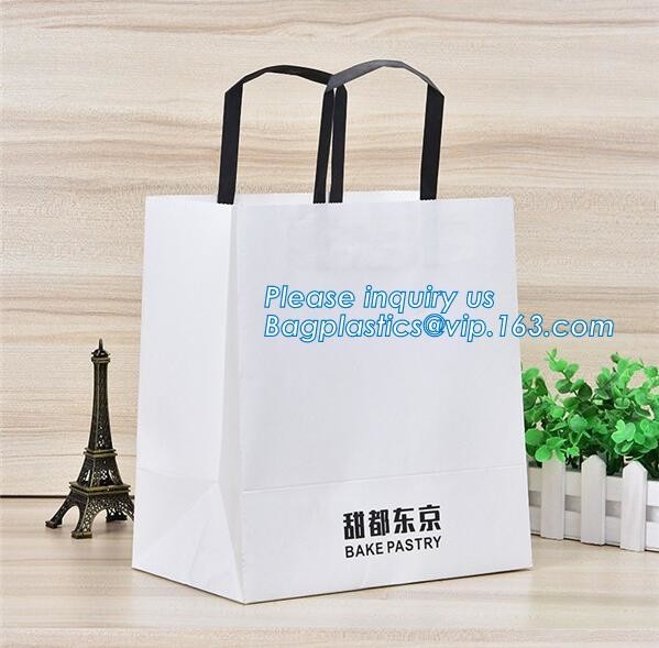 Luxury paper bags with handles Different Sizes,250gsm art paper shopping carrier bag custom printing with handle rope