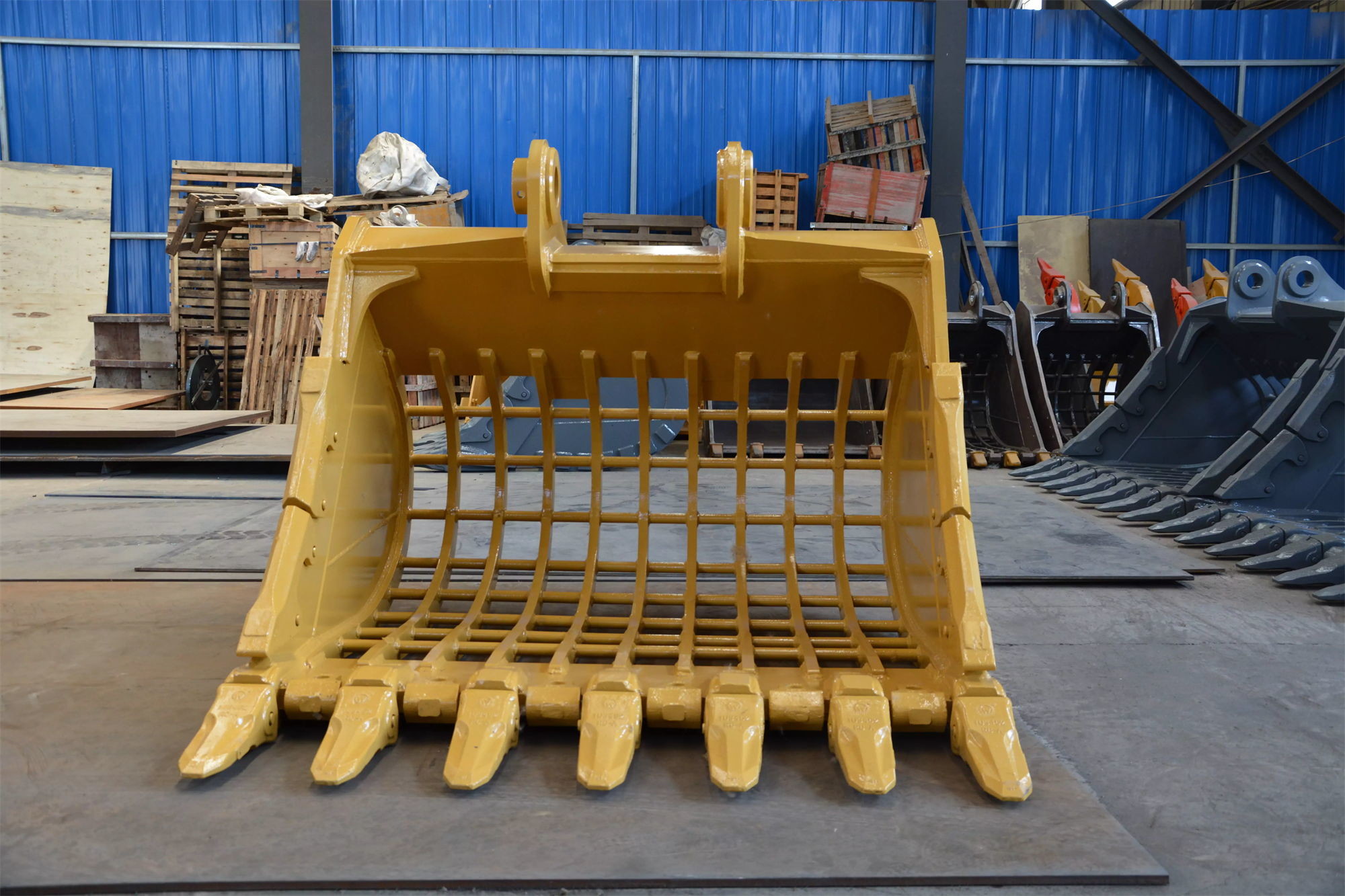 Heavy Duty Excavator Skeleton Bucket Hardox450/500/550 Ditching Tool 0.2-2.8 Cubic Meter Capacity