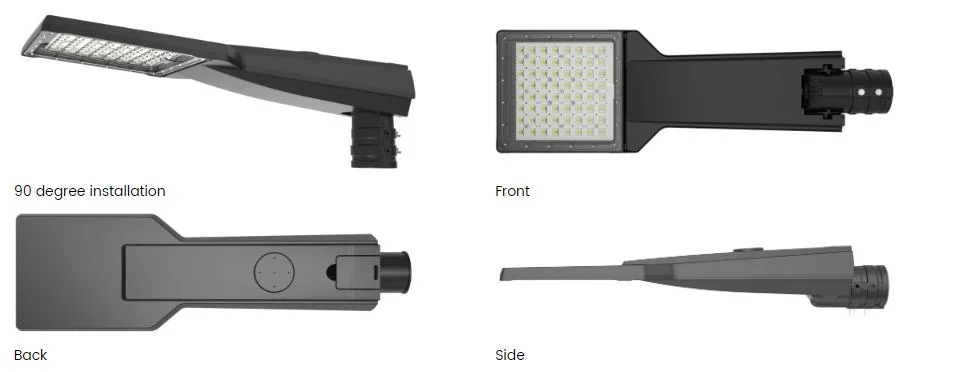 Glass Frame Outdoor Led Street Lights Waterproof Die Casting Aluminium Housing
