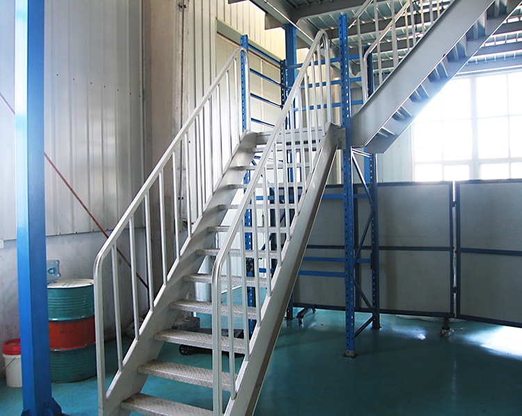 Corrosion Protection Steel Mezzanine Floors Platform with Customized Size and Load