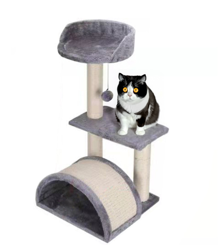 Cat Furniture Modern Wall Mounted Shelves Cat Climb Track Outdoor Space