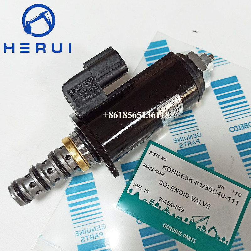 KDRDE5K-31/30C40-111 Excavator Hydraulic Pump Solenoid Valve SK200-6 YN35V00018F2